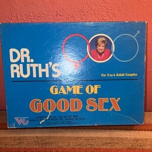 Dr. Ruth’s Game of Good Sex Board Game Vintage - 1985